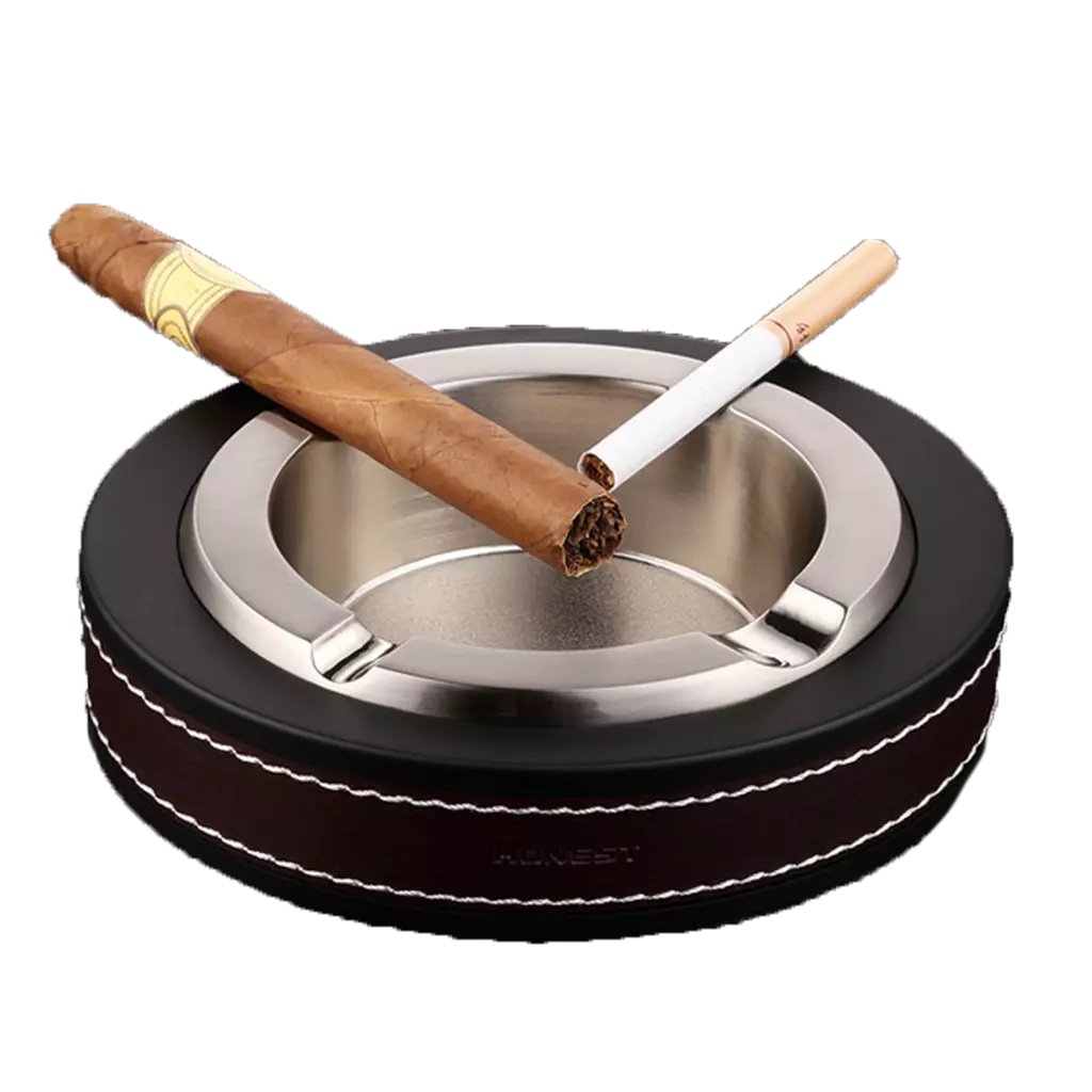 cendrier cigare luxe argent